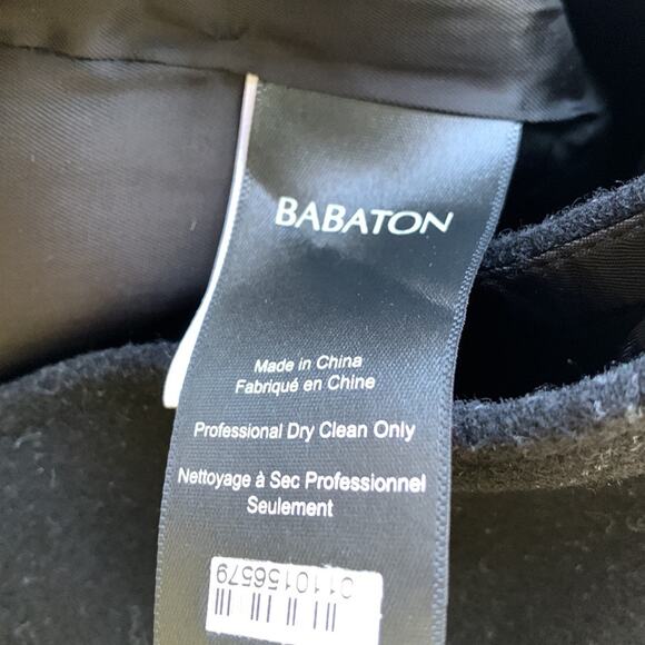 Babaton Aritzia Black Wool Cashmere Cocoon Coat - Picture 6 of 8